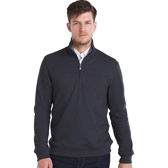 Van Heusen Other - Van Heusen | Quarter Zip Quilted Sweater | Asphalt | M